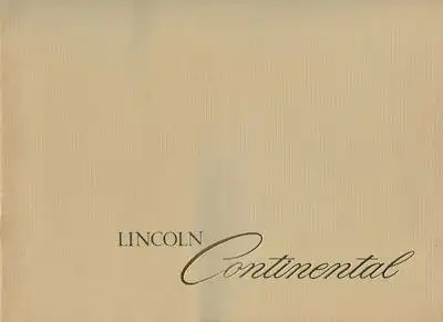 Lincoln Continental Prospekt 1978