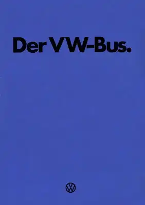 VW T 2 Bus Prospekt 8.1973