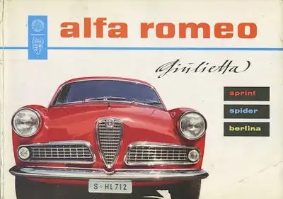Alfa-Romeo Giulietta Prospekt 1958