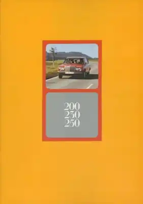 Mercedes-Benz 200 230 250 Prospekt 12.1975