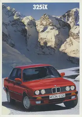 BMW 325iX Prospekt 1988