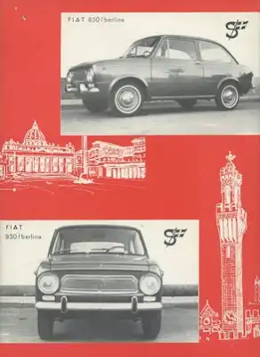 Carrozzeria Scioneri Fiat 850 Berlina Prospekt ca. 1965
