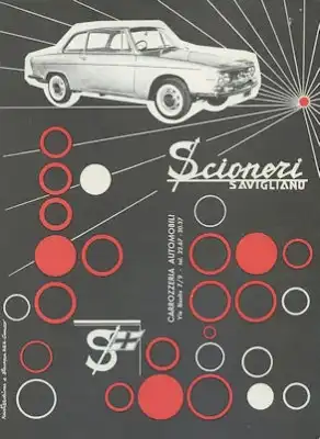Carrozzeria Scioneri Fiat 850 Berlina Prospekt ca. 1965
