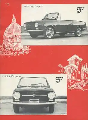 Carrozzeria Scioneri Fiat 850 Spyder Prospekt ca. 1965