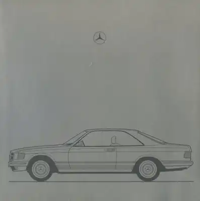 Mercedes-Benz 380-500 SEC Einladung zur Premiere 7.1981