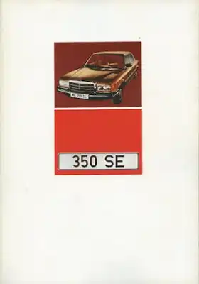Mercedes-Benz 350 SE Prospekt 11.1972