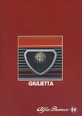Alfa-Romeo Giulietta Prospekt 1983