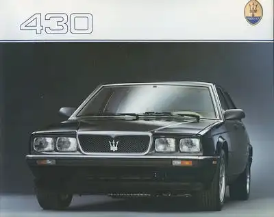 Maserati 430 Prospekt ca. 1988