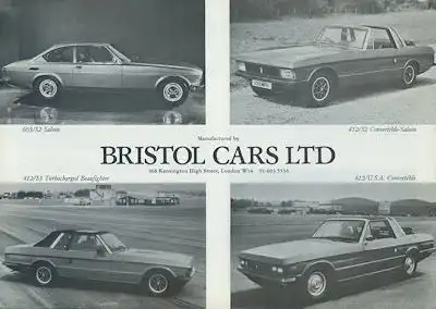 Bristol Prospekte 1970/80er Jahre