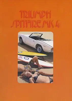 Triumph Spitfire MK 4 Prospekt ca. 1971