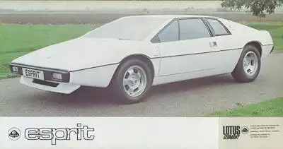 Lotus Esprit Prospekt 1978