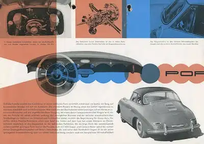 Porsche 356 A Prospekt 9.1957