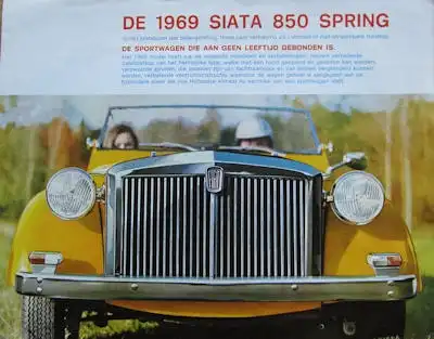 Siata 850 Spring Prospekt 1969 nl