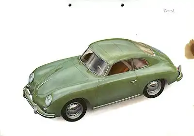 Porsche 356 A Prospekt 9.1957