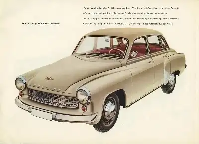 Wartburg 311 Prospekt 1961