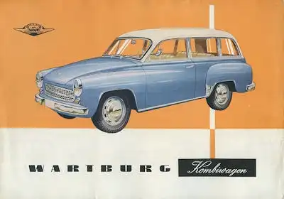 Wartburg 311 Kombiwagen Prospekt 1959