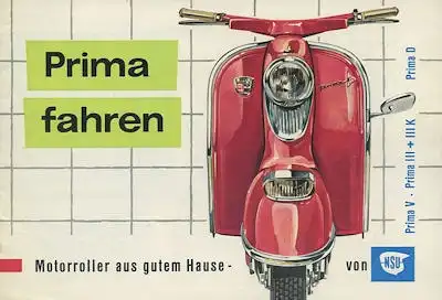 NSU Prima V, III, IIIK und D Prospekt 11.1959