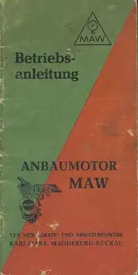 MAW Bedienungsanleitung 2.1957