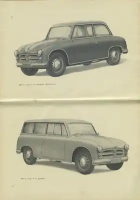 Trabant P 70 Zwickau Bedienungsanleitung 1957