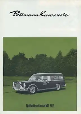 Conrad Pollmann / Mercedes-Benz Bestattungswagen Programm 1973