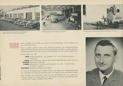 Conrad Pollmann 40 Jahre Firmenprospekt 1966