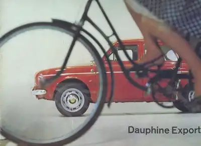 Renault Dauphine Export Prospekt 1964