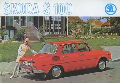 Skoda S 100 Prospekt 1970er Jahre