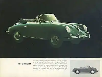 Porsche 356 C Prospekt ca. 1963