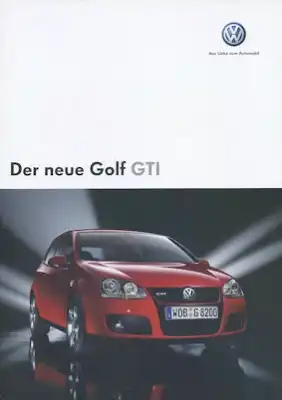 VW Golf 5 GTI Prospekt 9.2004