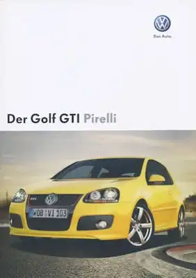 VW Golf 5 GTI Pirelli Prospekt 11.2007