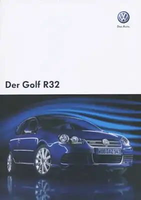 VW Golf 5 R 32 Prospekt 10.2007