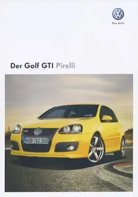 VW Golf 5 GTI Pirelli Prospekt 5.2008