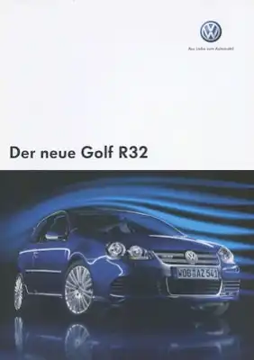 VW Golf 5 R 32 Prospekt 10.2005