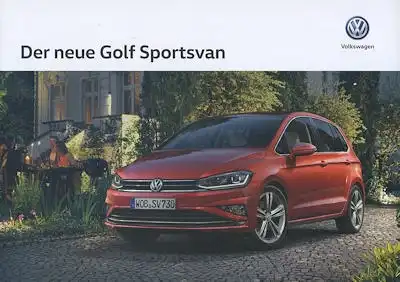 VW Golf 7 Sportsvan Prospekt 10.2017