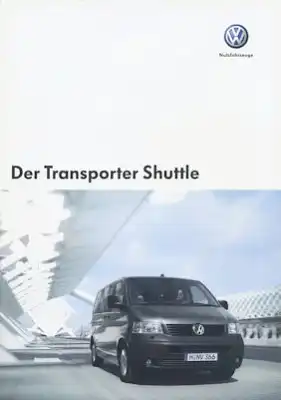 VW T 5 Tranporter Shuttle Prospekt 5.2005