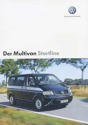 VW T 5 Multivan Startline Prospekt 9.2006