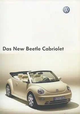 VW New Beetle Cabriolet Prospekt 9.2002
