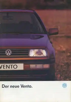 VW Vento Prospekt 8.1992