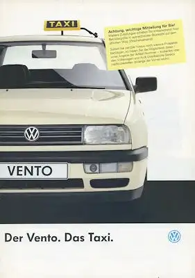 VW Vento Taxi Prospekt 3.1993