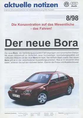 VW Bora Prospekt 8.1998