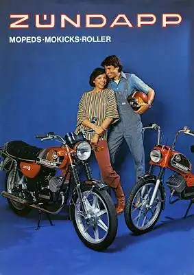 Zündapp Mopeds Mokicks Roller Programm 1978