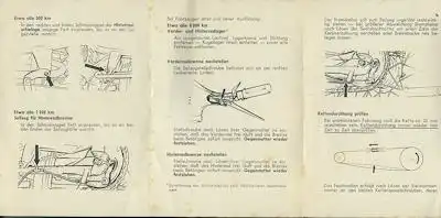 NSU Quickly L mit Hinterradfederung Prospekt 1950er Jahre