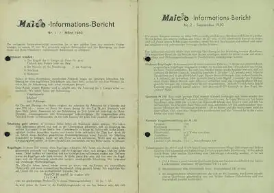 Maico Rechnung / Schreiben u.a. 1950-1954