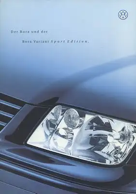 VW Bora / Variant Sport Edition Prospekt 9.2000