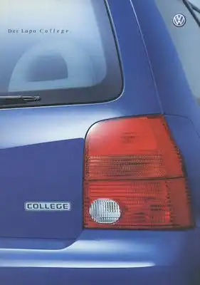 VW Lupo College Prospekt 4.2001