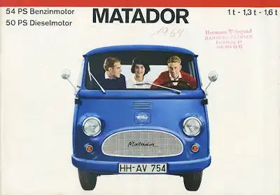 Tempo Matador 1 1,3 1,6t Prospekt 1960er Jahre