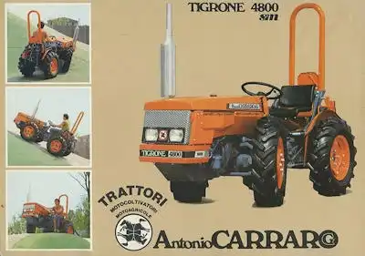 Carraro Tigrone 4800 Prospekt 1980er Jahre