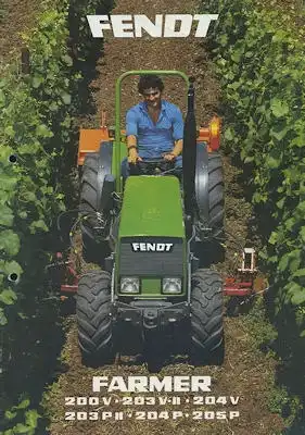 Fendt Farmer 200V-205P Prospekt 10.1985