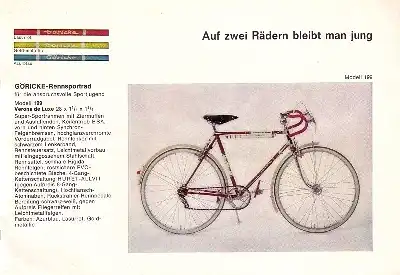Göricke Fahrrad Programm 1964