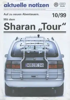 VW Sharan Tour Prospekt 10.1999